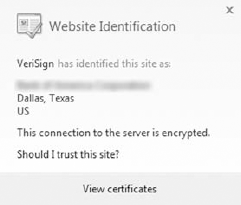 Example of a certificate.