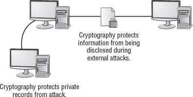 Cryptographic systems protect data from internal and external disclosure.