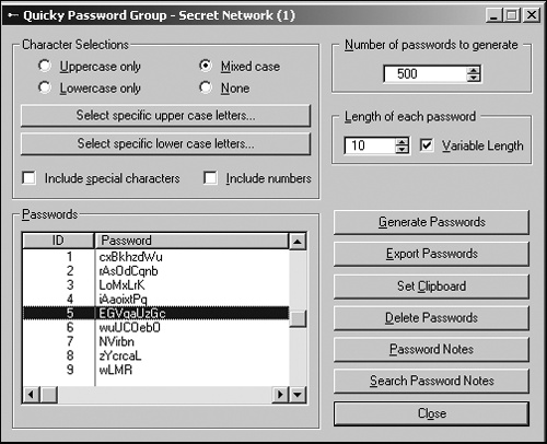 A password-generating program can create a truly random password that will foil most hackers.