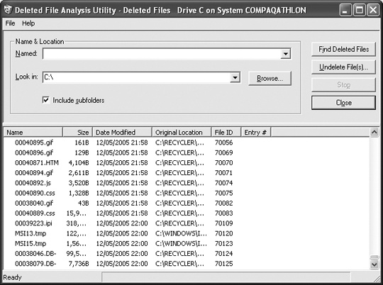 The Deleted File Analysis Utility from Executive Software can reveal all the files you deleted in the past that someone may still be able to recover and read.