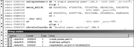 Example of undetected string data