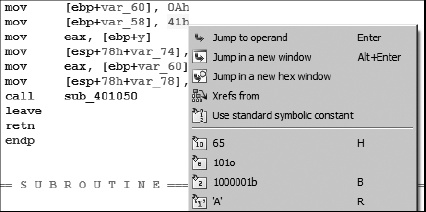 Formatting options for constants