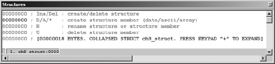 A collapsed structure definition