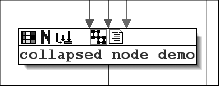 Typical collapsed (grouped) graph view node