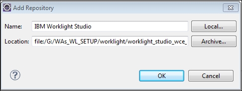 Installing IBM Worklight Studio