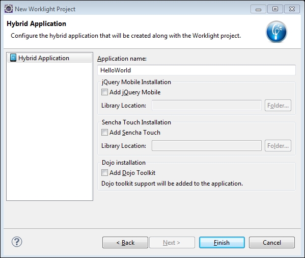 Creating a simple IBM Worklight application