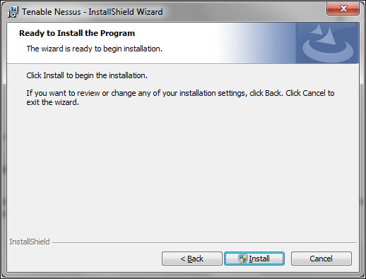 Installing Nessus on Windows 7