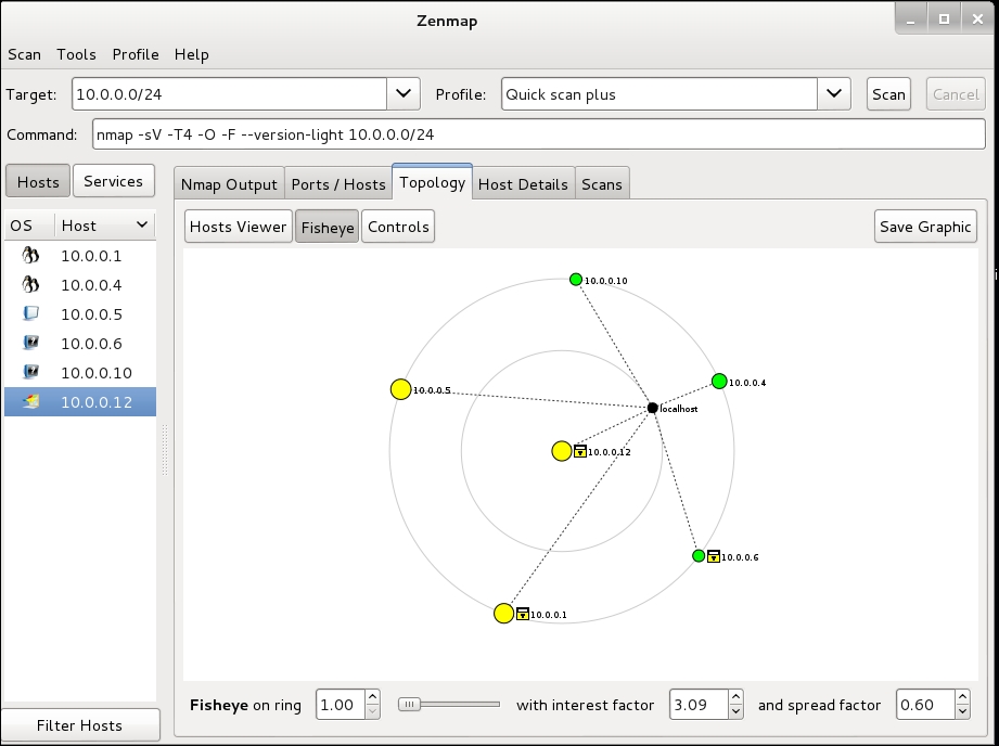 Scanning a network range