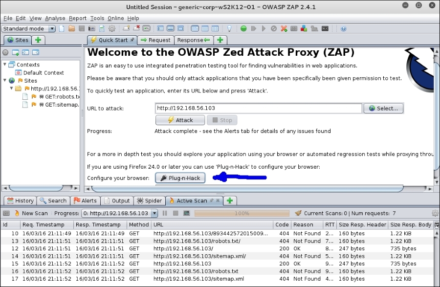 Using ZAP as an attack proxy