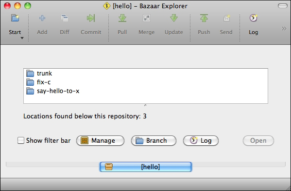 Using Bazaar Explorer