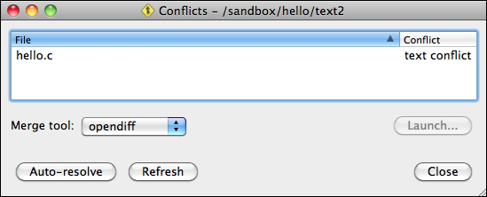 Resolving text conflicts