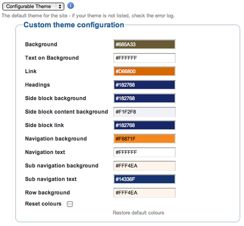 Configuring your institution's settings