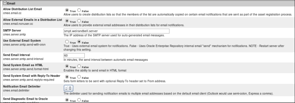 E-mail notifications