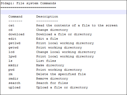 The meterpreter module