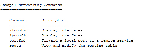 The meterpreter module