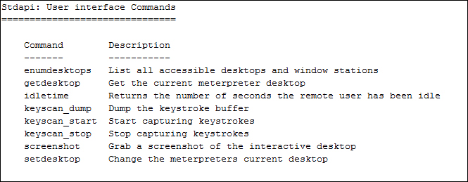 The meterpreter module