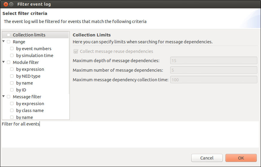 Analysis of the Tictoc example project