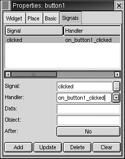 Setting the handler for a button