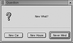 The dialog box shown after clicking the New button