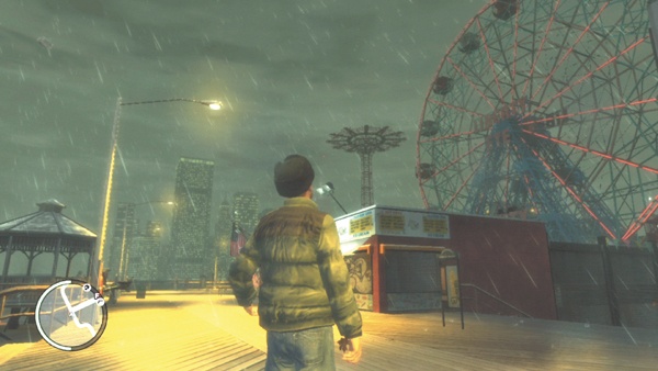 The urban setting in Grand Theft Auto IV is built to a remarkable level of detail, inviting the impression of a real living city.