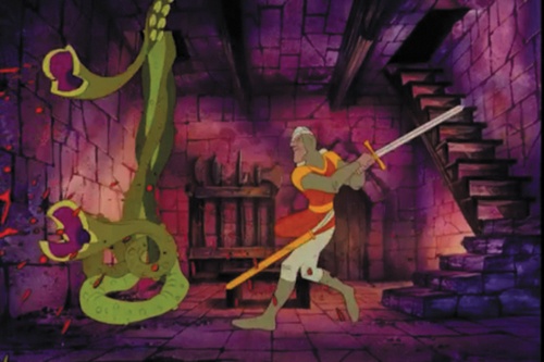 Dragon’s Lair gave the false impression that players could control the actions of a cartoon character.