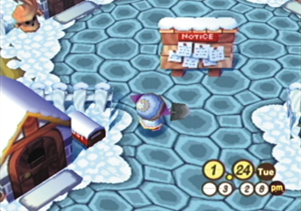 Players can post messages for one another in Animal Crossing. Although they’re aware of one another’s presence, the players neither cooperate nor compete.