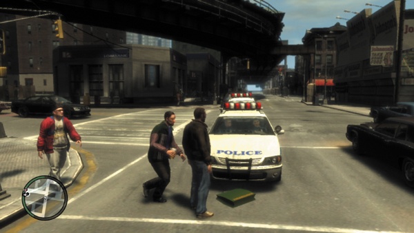 In Grand Theft Auto IV, crimes are punishable only when the police are around to see them.