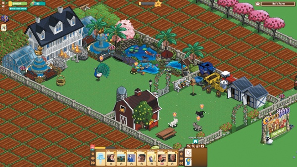 An important part of the appeal of FarmVille is the opportunity to show off your fancy farm to your friends when they pop in for a visit.