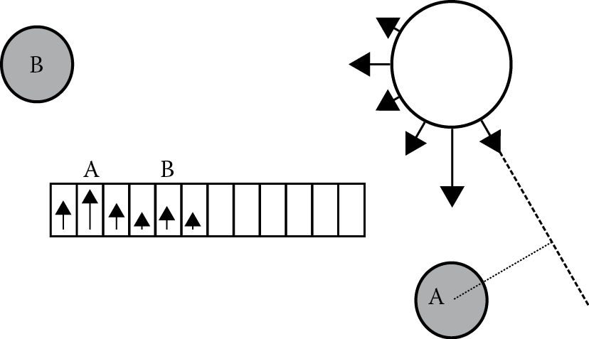 Image of Chase behavior, writing into interest map