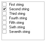 A wxCheckListBox