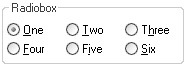 A wxRadioBox