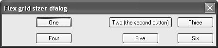 A resized wxFlexGridSizer