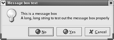 wxMessageDialog under GTK+informative dialogswxMessageDialogwxMessageDialog