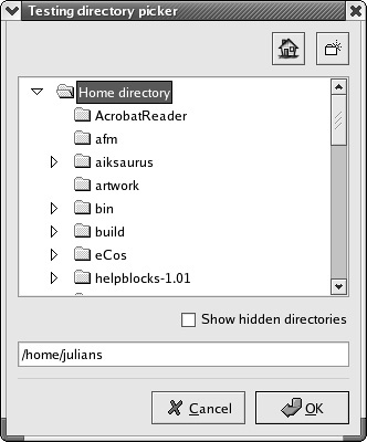 wxDirDialog under GTK+