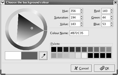 wxColourDialog under GTK+