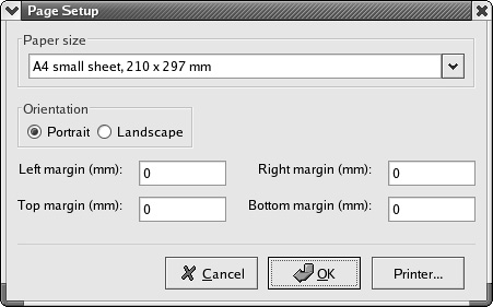 wxPageSetupDialog under GTK+ without GNOME printing