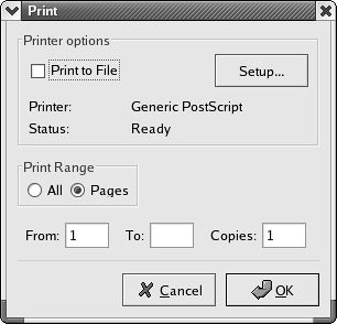 wxPrintDialog under GTK+ without GNOME printingprinting dialogswxPrintDialogwxPrintDialog