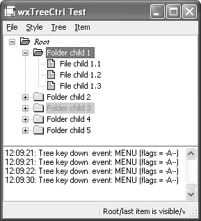 wxTreeCtrl