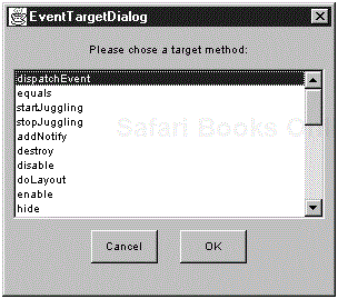 The target method dialog