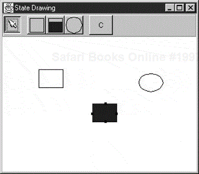 A simple drawing program for illustrating the State pattern.