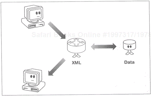 XML provides a standard mechanism for data exchange.