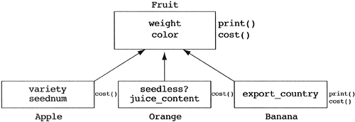 Generalization of Apple, Banana, and Orange to Fruit.