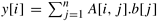 Example 3.1 Dense matrix-vector multiplication