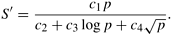 Example 5.21 Memory and time-constrained scaled speedup for matrix-vector products