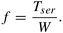 Serial Fraction f