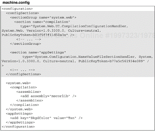 Configuration Section Handlers in machine.config