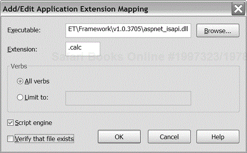 Extension Mapping in IIS