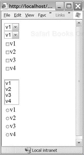 ArrayListBind.aspx Page Instance