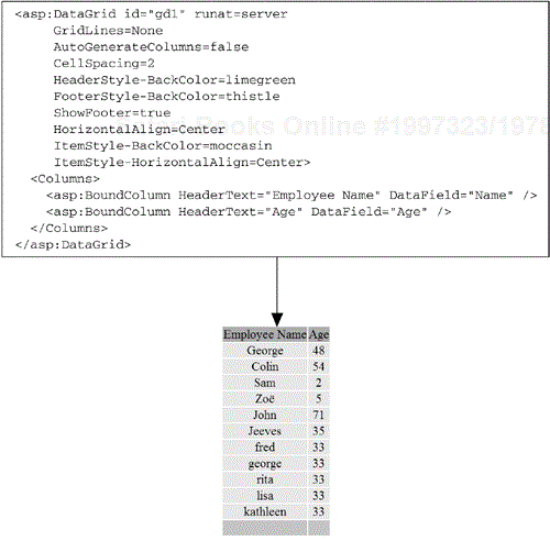 A DataGrid with Custom BoundColumns