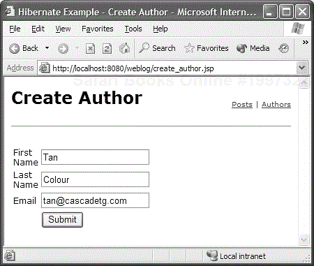 Adding an Author